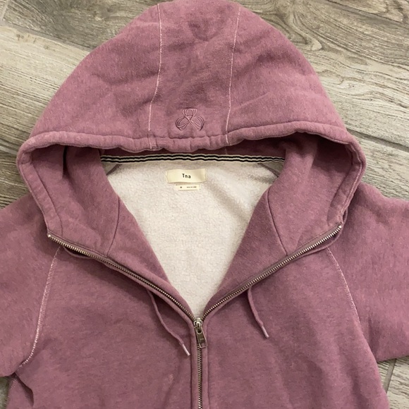 Purple TNA zip up sweater - Picture 2 of 6